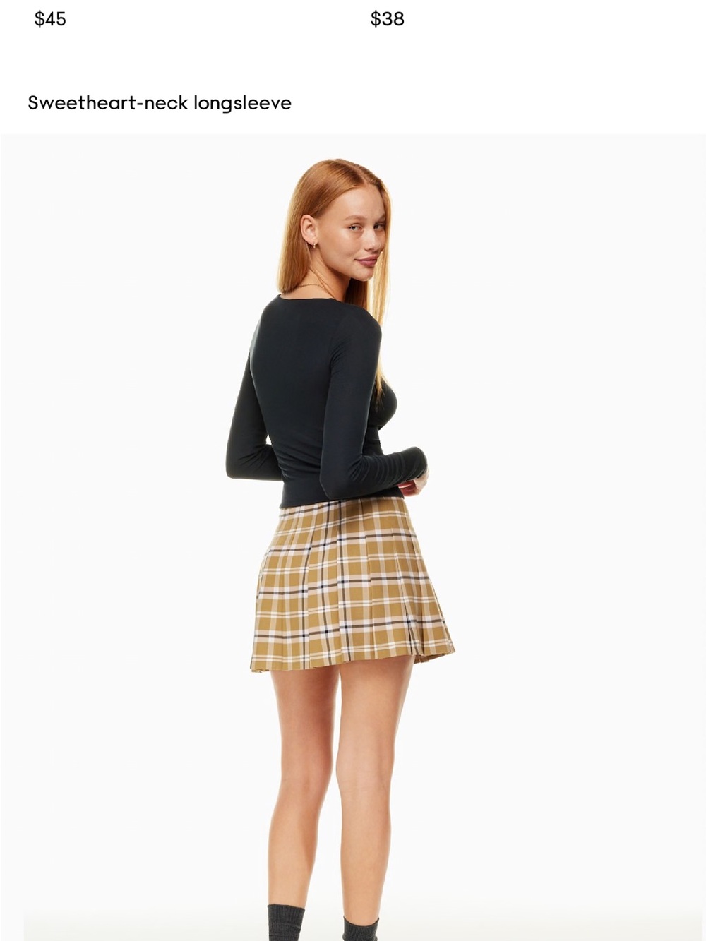 Aritzia Sunday Best Lula Black Ribbed Twist-Front Long Sleeve Top - Picture 5 of 9